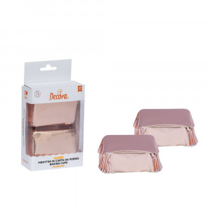 Chese Dreptungh. Paper Pink Vintage Pink Metallic 8 x 5 x H 3.2 cm, 20 pcs
