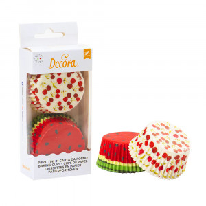 Chese L Paper Fruit Pattern, R 5 x H 3.2 cm, 36 pieces - Img 2