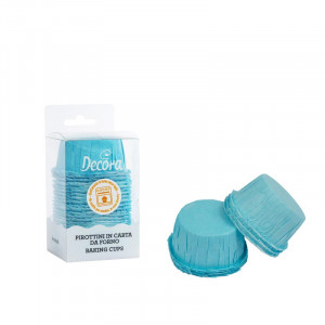 Chese XL Crepe Paper Blue, Ø 5.5 x H 3.5 cm, 25 pcs