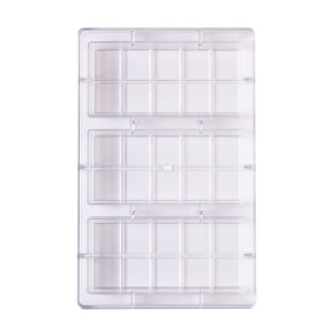 Chocolate bars 15 x 7 x H 2 cm - Polycarbonate mould Dubai, 3 cavities, 225 gr - Img 3