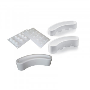 Circus Star Silicon Shape Kit 28 x 6 x H 7.1 cm (4 shapes), 1000 ml - Img 2