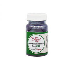 Colorant Alimentar Hidrosolubil Pudra, Verde, 25 gr