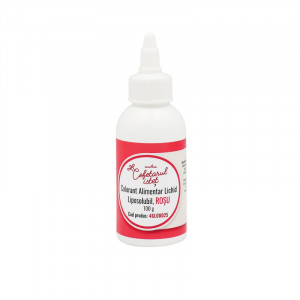 Colorant Alimentar Lichid Liposolubil, Rosu, 100 ml