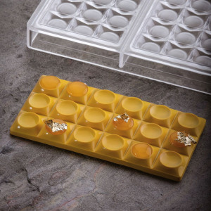 Csokoládétáblák 15,4 x 7,7 x H 0,9 cm - Lego polikarbonát forma, 3 üreggel - Img 2