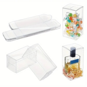 Cutii Plastic Transparente 16.2 x 13.1 x H 20.6 cm, 20 buc - Img 2