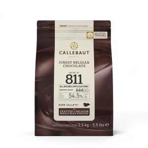 Dark Chocolate Drops 54,5% Barry Callebaut, 2.5 kg - Img 1