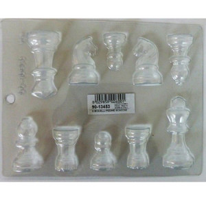 Decor Pieces Sah 6 models - Plastic Chocolate Mould - Kit 4 pcs - Img 5