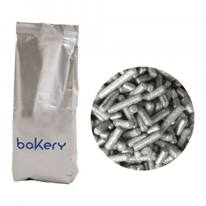 Decor Silver Sugar Sticks, 1 kg