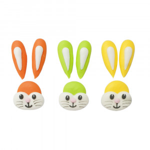 Decor Sugar - Paste Figurine, Rabbits 2.5 - 3.5 cm, 3 models, 3 pcs - Img 2