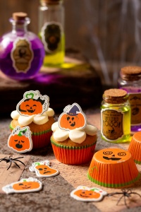 Decor Zahar - Dovleci Halloween Ø 3-4-5 x H 3.5-5 cm, 6 buc - Img 3