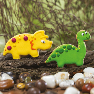 Dinozauri - Decupatoare Plastic Ø 9 si 10 x H 2.2 cm, Set 2 Buc - Img 2