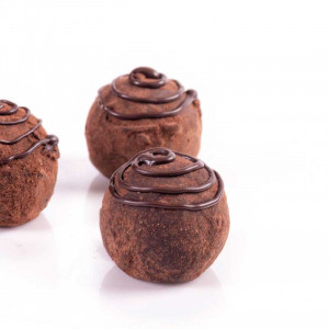 Double Milk Chocolate Truffle Truffle Shells, Ø 2.5 cm, 1.36 kg, 504 pieces - Img 2