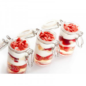 Double Red Heart Chocolate Decorations, Ø 1 cm, 600 gr - Img 3