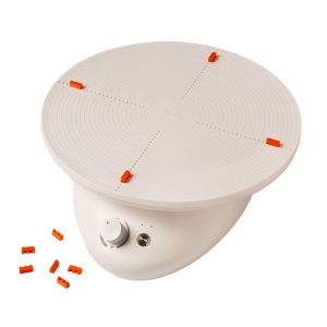 Electric Rotating Plastic Cake Decorating Stand, Base Ø 28 x H 0.4 cm  - Img 2