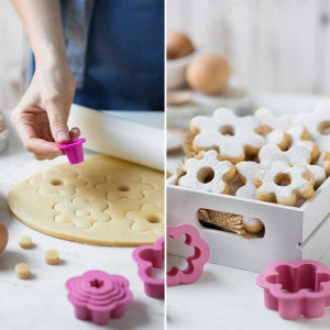Flower Cutters Ø 1.5 - 8 x H 2.2 cm, Set 6 pcs - Img 3