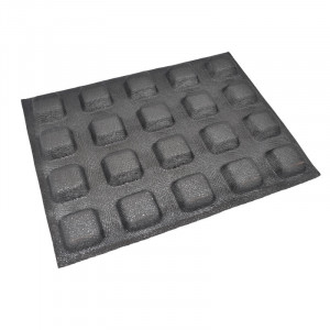 Foram Силиконов микроперфориран 30x40cm, 20+20 квадратни кухини 5x5xH2.6cm, комплект 2 броя - Img 2