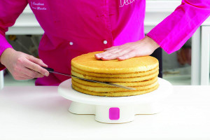 Forgó műanyag tortaállvány R 32 x H 7 cm - Img 3