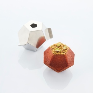 Forma Inox Coacere Produse Model Geometric Pentagon, 11.2 x 10.6 x H 9 cm, Vol. 510 ml - Img 2