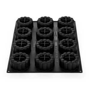 Forma Pavoflex 30x40 Charme Ø 7.8 x H 3.8 cm, 12 cavitati, 140 ml - Img 3