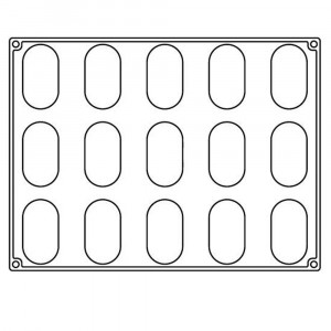 Forma Silicon Bachour, Monoportii Delish, 8.2 x 4.4 x h 3.7 cm, 100 ml, 15 cavitati - Img 2