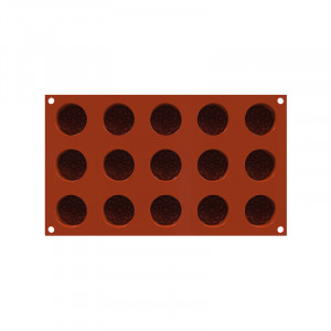 Forma Silicon Cilindru Decor Maur Ø 4 x H 1.6 cm, 15 cavitati, 19 ml (SF378) - Img 2