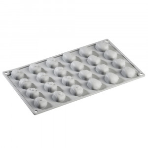 Forma Silicon Gourmand Castane 3.1 x 2.7 x H 1.6 cm, 24 cavitati - Img 2