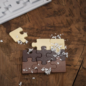 Forma Silicon Gourmand Puzzle 9 x 9 x H 0.4 cm, 18 cavitati - Img 5