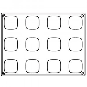 Forma Silicon Mister, Monoportii 5.8 x 5.8 x h 3.3 cm, 90 ml 12 cavitati - Img 2