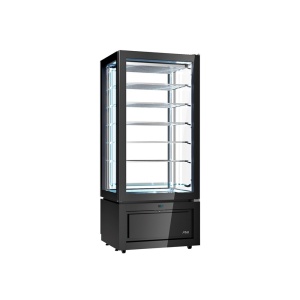 Függőleges hűtővitrin, -25 / -15°C, 80,5x64,5x184 cm, Luxor Black, modell KG8A