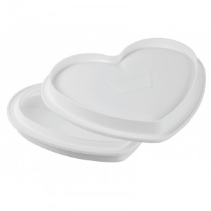 Heart Tart Set 20.5 x 19 x H 2 cm, 1 Microperforated Tin + Silicon Tin 460 ml - Img 5