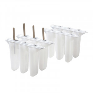 Ice Cream on Sticks Gelato Flex Wave - Set of 24 Plastic Moulds