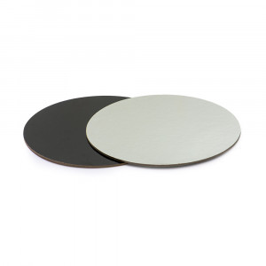 Kerek tortalap 2 lány, fekete/ezüst, Ø 32 x H 0.3 cm