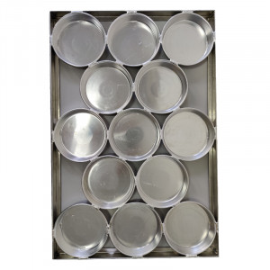 Meatball Tray 60 x 40 cm - 13 cavities Ø 12 cm, Aluminium - Img 1