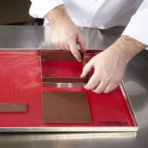 Microperforated Frame Square Tarte Square Straight Corners, 15x15xH2cm - Img 4