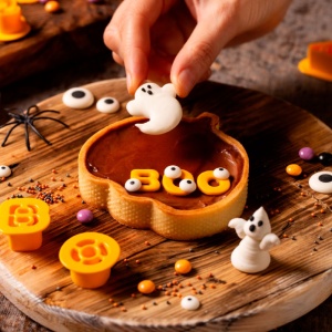 Microperforated Pumpkin Pie 9.5 x 10 x H 2 cm - Img 2