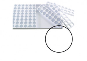 Mignon Round Ø 4.2 x H 2.5 cm - Set of 6 Moulds Forming 96 Products, Tray 60 x 40 cm
