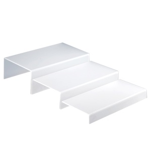 Modular Sideboard 3 Shelves, Satin Plexiglas, 40 x H 12 cm