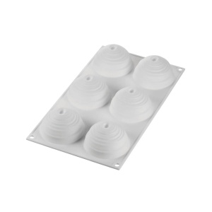 Montblanc Silicone mould Ø 7.4 x H 4.2 cm, 6 cavities x 105 ml - Img 4