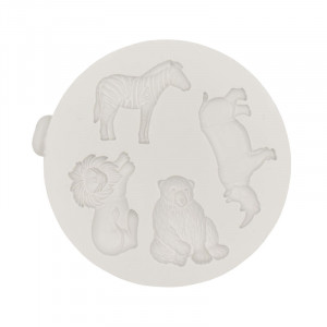 Mulaj Silicon Animale Salbatice, 4 Subiecte Ø 2.2 - 3 cm - Img 2