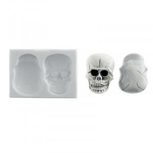 Mulaj Silicon Craniu 3D, 2.1 x 2 x H4 cm (SLK 408)