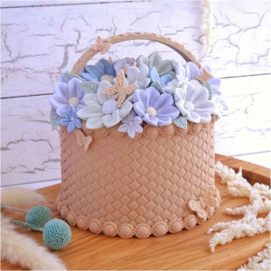 Mulaj Silicon Decor Decor Basket, 18.8 x 14 cm - Img 4