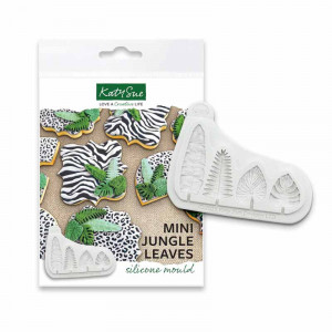 Mulaj Silicon Frunze Exotice / Jungla, 4 Subiecte Ø 2.5 - 4.8 cm - Img 1