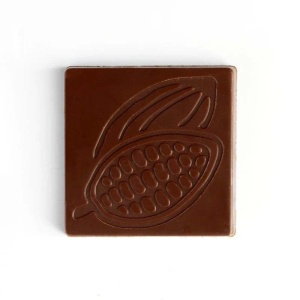 Napolitan Chocolate Napolitan 3,2 x 3,2 x H 0,45 cm - поликарбонатна форма Какао, 24 кухини, 5 gr - Img 2