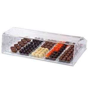 Neutra Bench Showcase with 1 Display Top, Transparent Plexiglas, 60 x 36 x H 16 cm - Img 1
