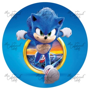 Nyomtatott gofriforma Sonic Model 2, Ø 20 cm - Istet cukrászda