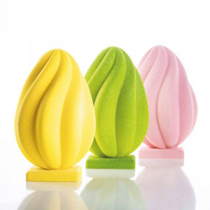 Or Paste Helical Ø 14 x H 21.8 cm, Set Matrite Plastic 2 Subjects Chocolate - Img 3