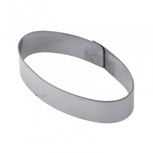 Oval Stainless Oval 4.4x8.2xH2cm