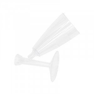 Pahare Reutilizabile Sampanie Flute 100 ml, Ø 5,2 x H 18.6 cm, Set 20 buc - Img 2