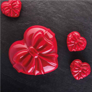 Pavoflex Форма за сърце 30x40cm Подарък 7,3 x 6,6 x H 3,6 cm, 90 ml, 12 кухини - Img 2