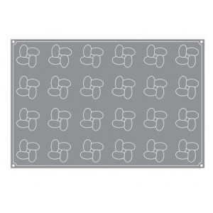 Pavoflex forma 60x40cm Intriga Ø7xh4,2cm, 24 üreg, 100 ml - Img 2